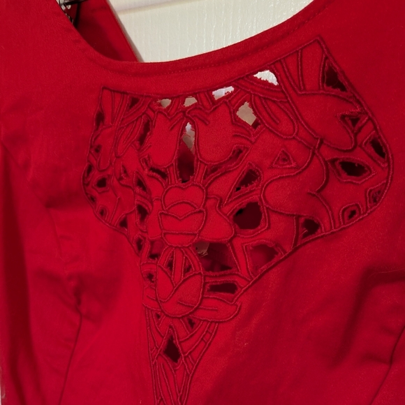 VENUS Red Cutout Mini Dress – Size 8 – Sexy & Chic Party Dress #5 - Picture 3 of 5